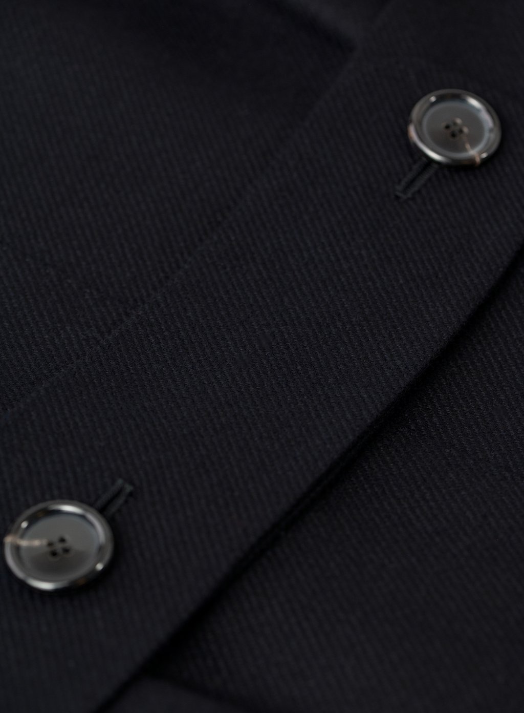 Handgemaakte double-breasted mantel van cashmere | FULL_WIDTH | Zwart