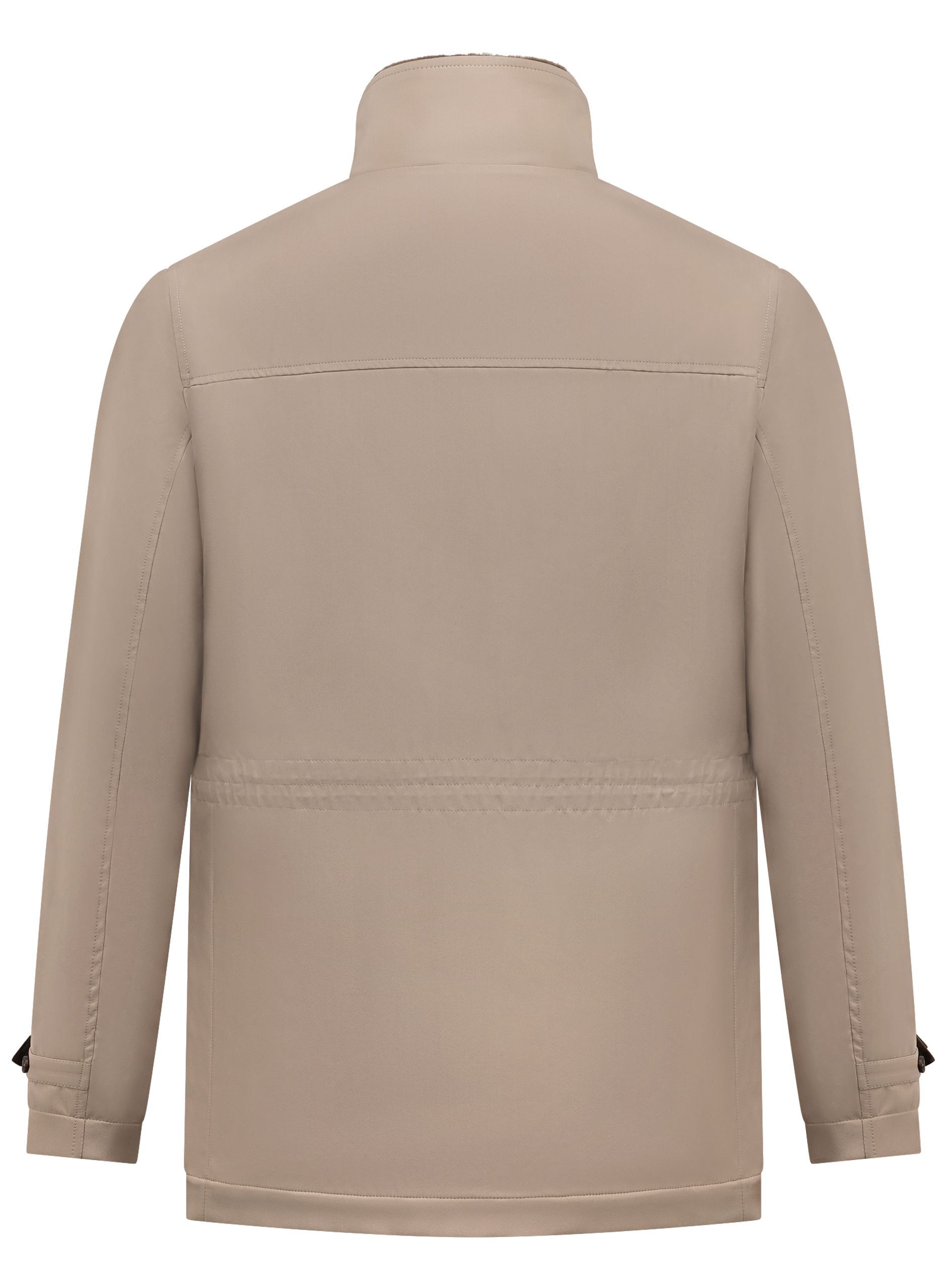 Handgemaakte jas in zjide | Beige