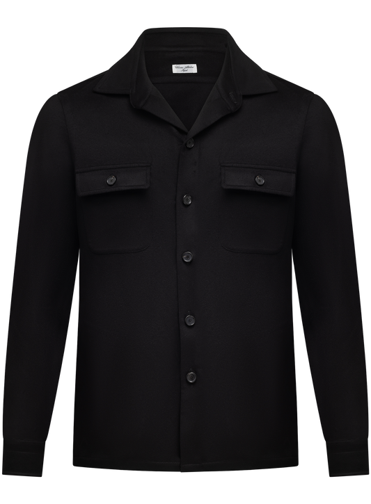 Handmade virgin wool overshirt