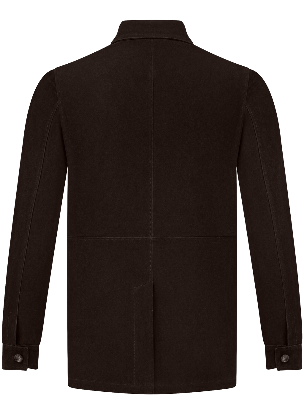 Handgemaakte overshirt van suède | D.Bruin