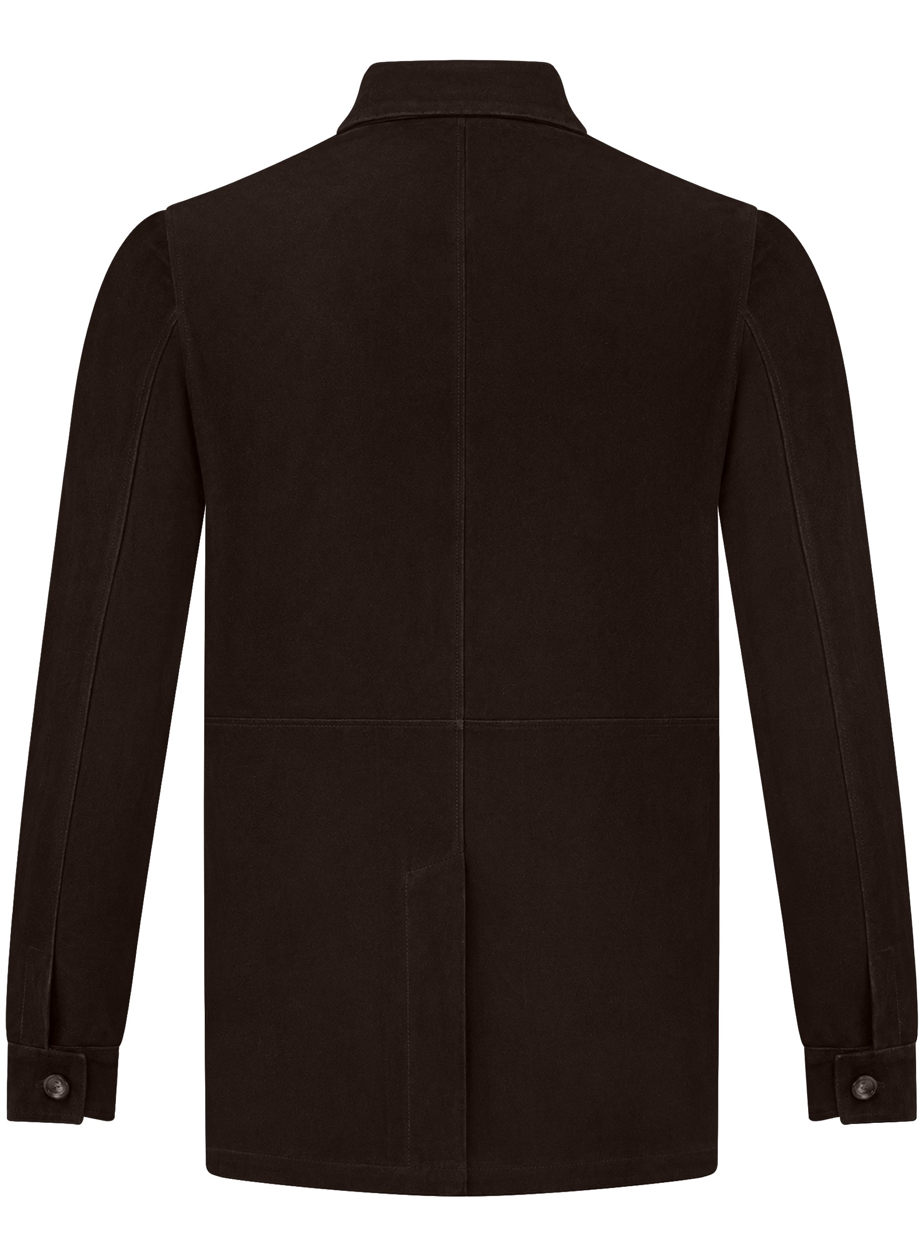 Handgemaakte overshirt van suède | D.Bruin