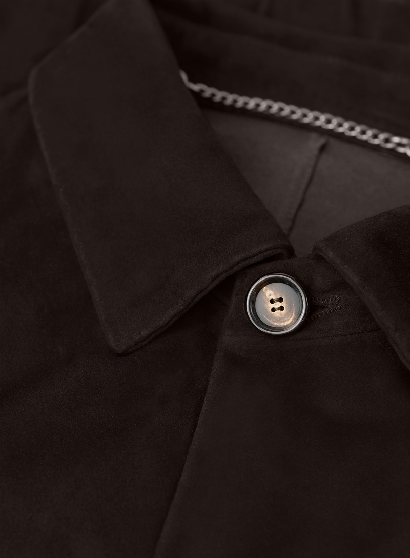 Handgemaakte overshirt van suède | FULL_WIDTH | D.Bruin