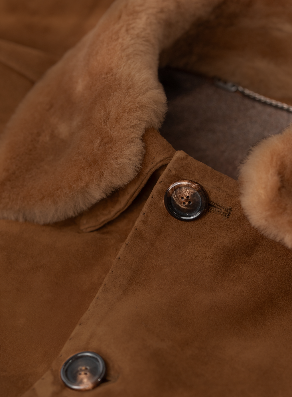 Handgemaakte field jacket van suède | FULL_WIDTH |  Bruin 