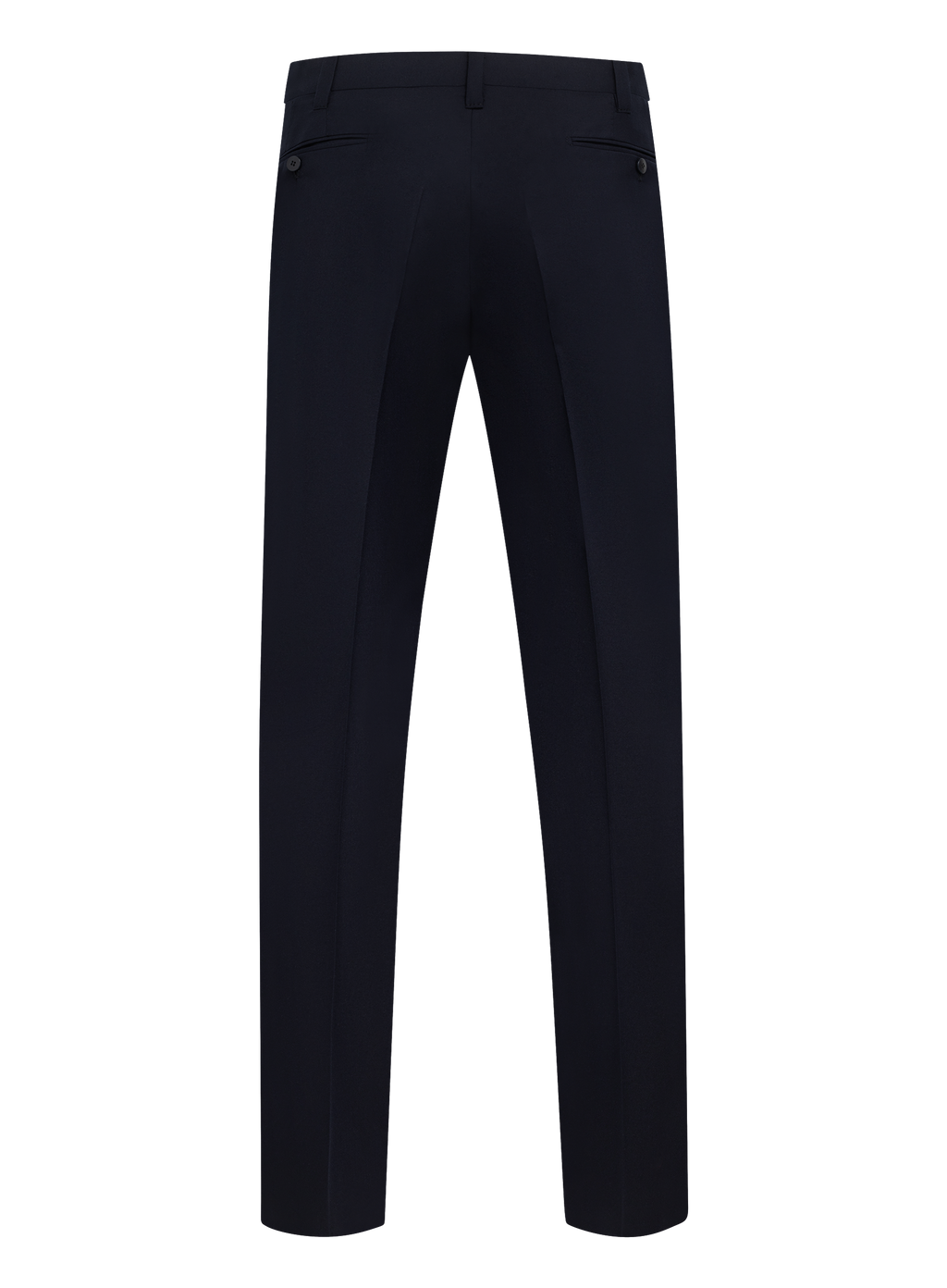 Handgemaakte pantalon van wol | BLUE NAVY