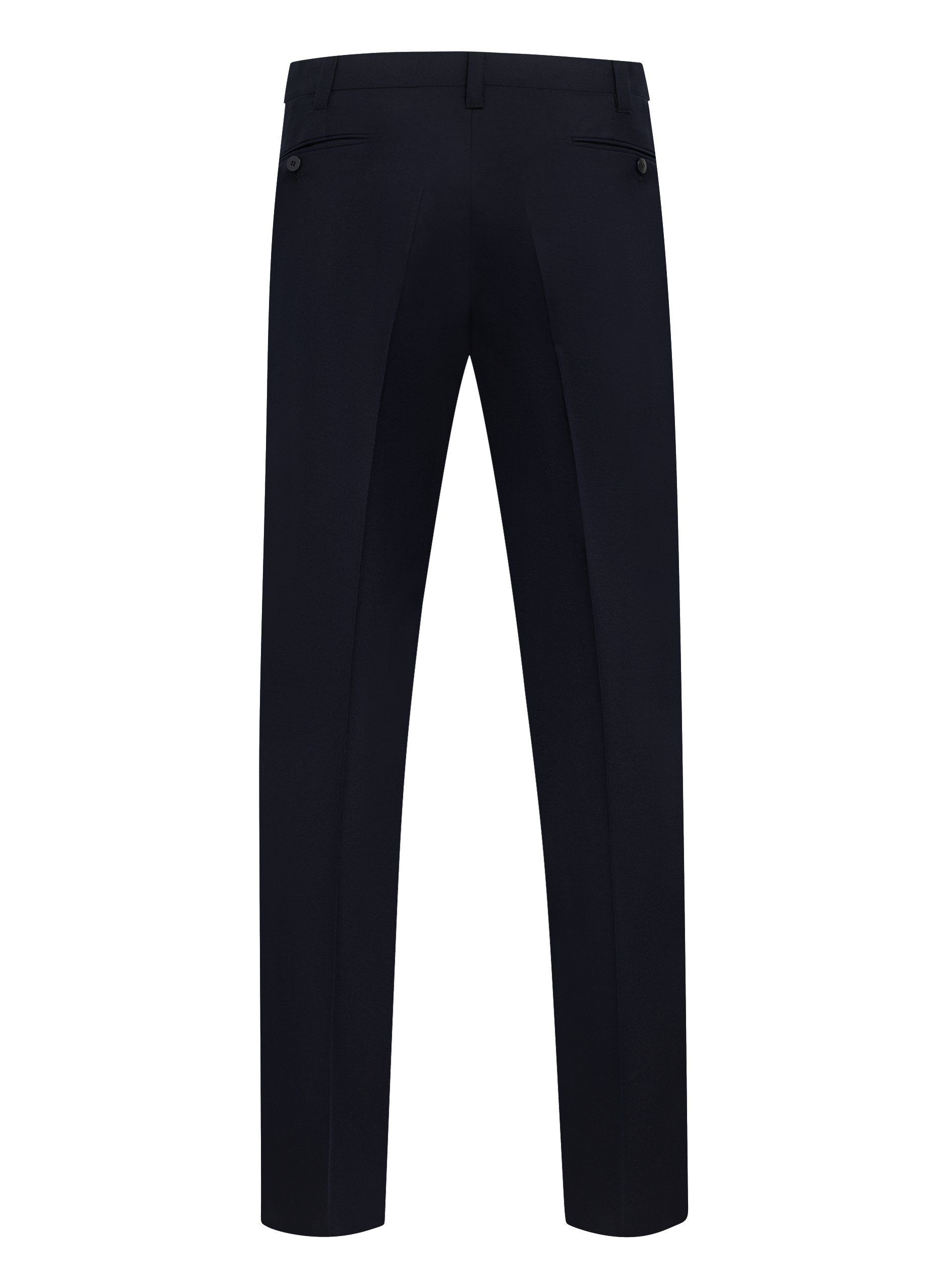 Handgemaakte pantalon van wol | BLUE NAVY