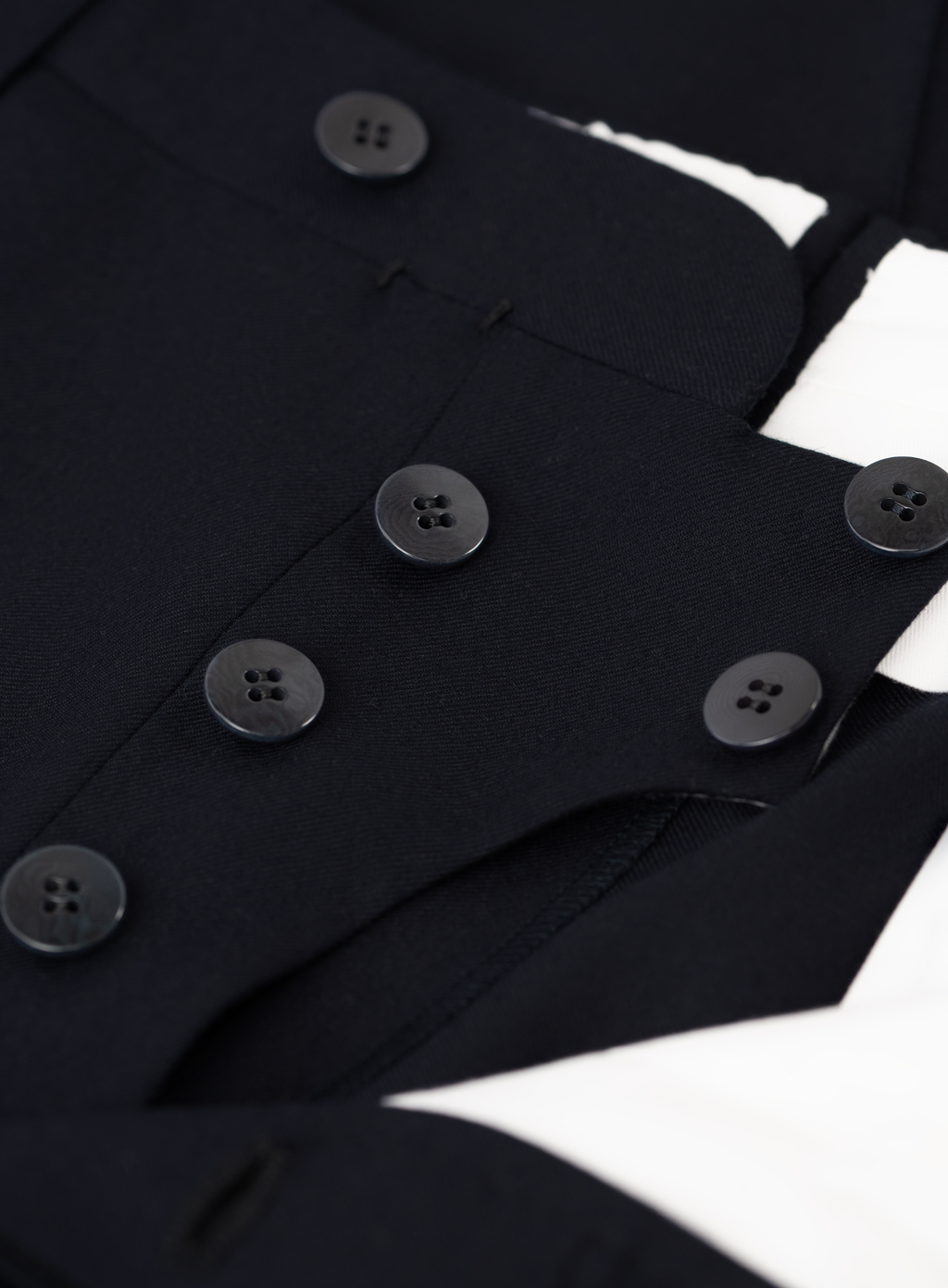 Handgemaakte pantalon van wol | FULL_WIDTH | BLUE NAVY