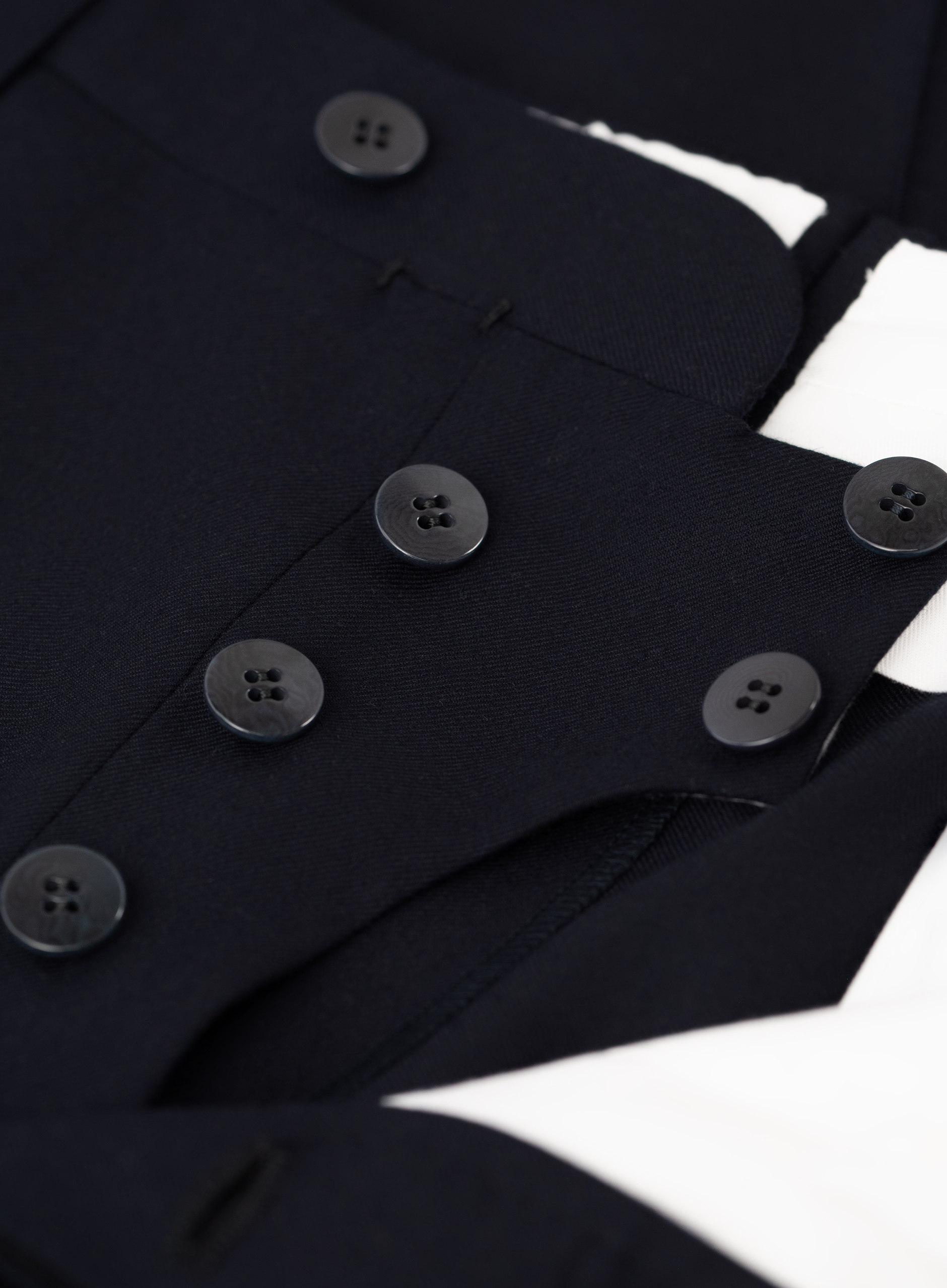 Handgemaakte pantalon van wol | FULL_WIDTH | BLUE NAVY