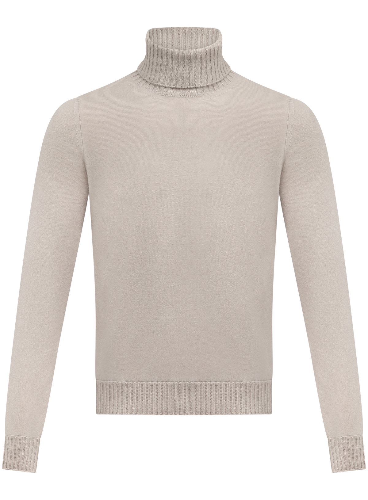 Handgemaakte coltrui van cashmere | Beige
