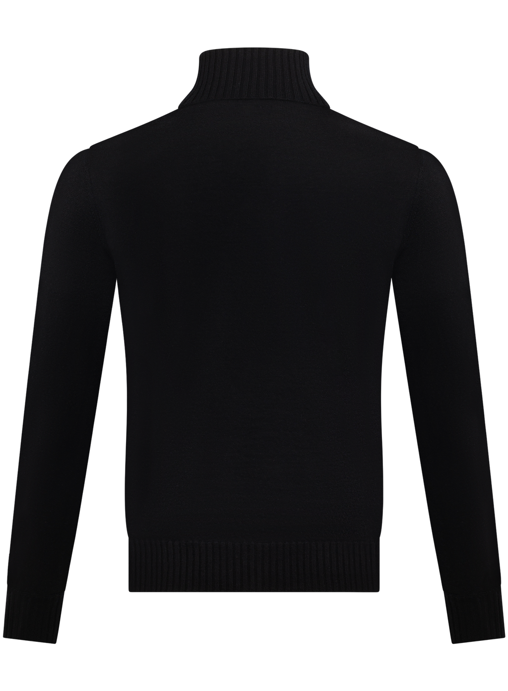 Handgemaakte coltrui van cashmere | Zwart