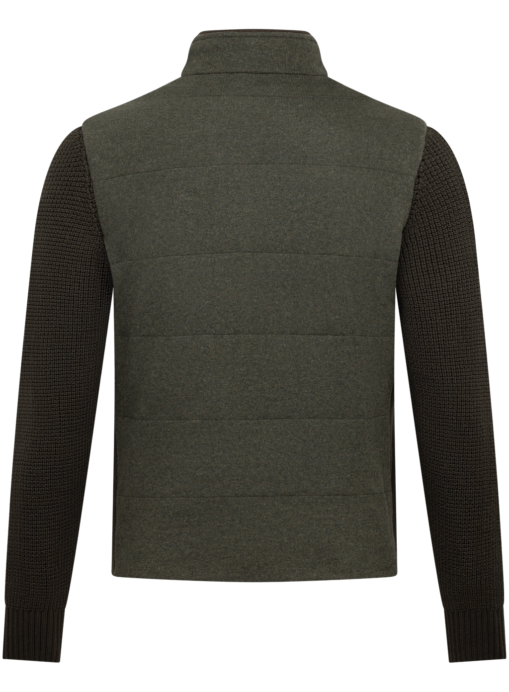 Gebreid jack van cashmere met opstaande kraag | Groen
