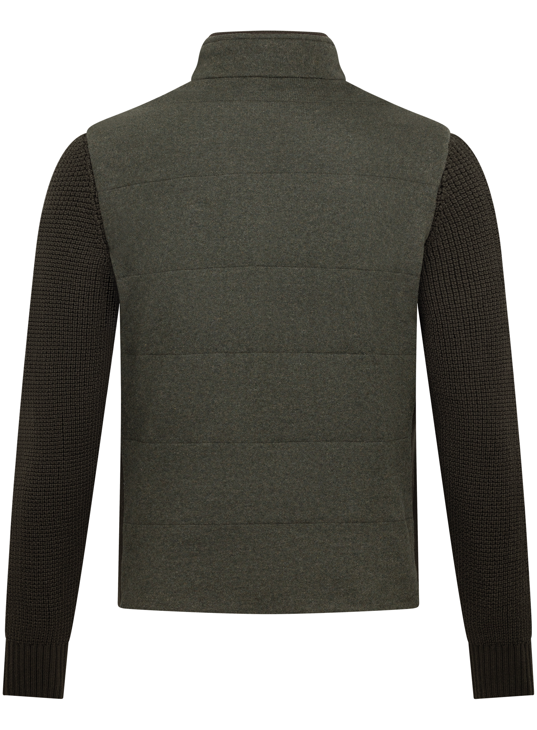 Gebreid jack van cashmere met opstaande kraag | Groen