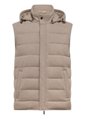 Bodywarmer in wol | Beige