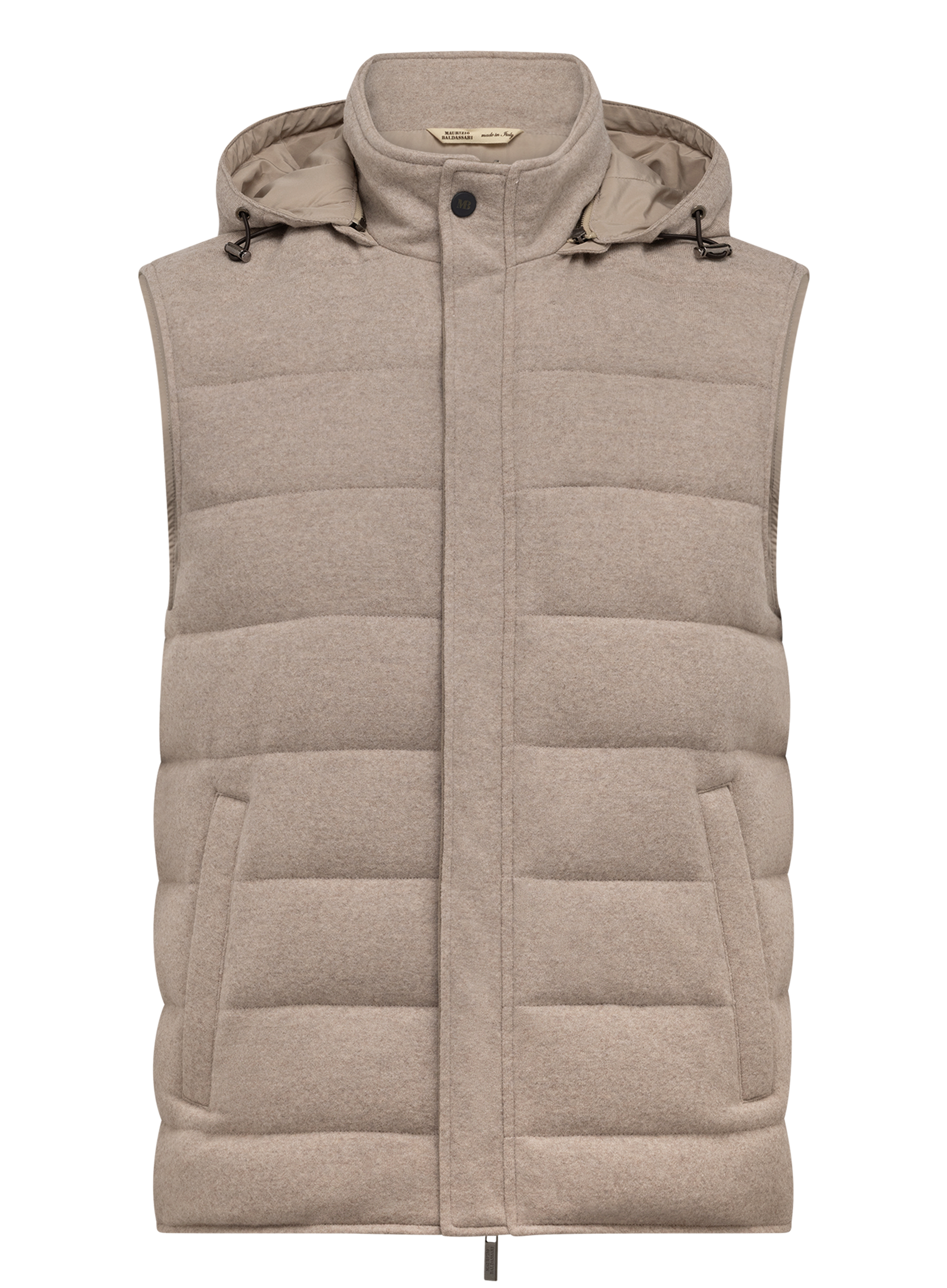 Bodywarmer in wol | Beige