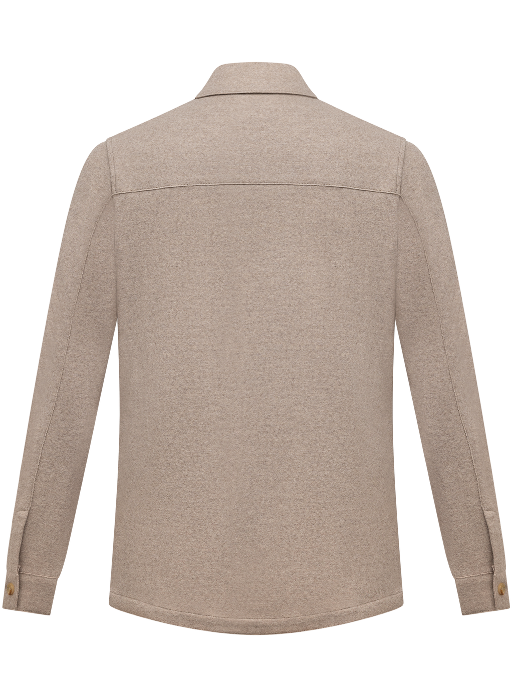 Overshirt in wol | Beige