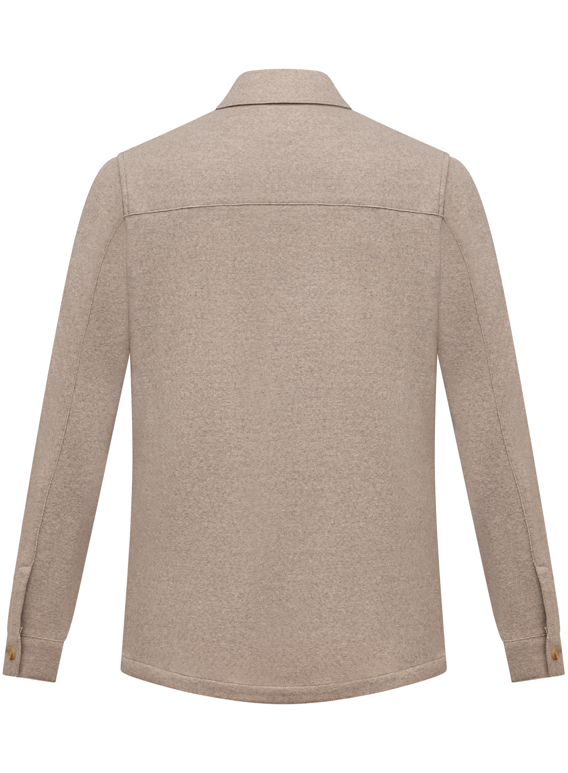Overshirt in wol | Beige
