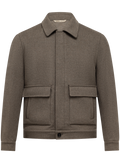 Bomberjack in wol stretch | TAUPE