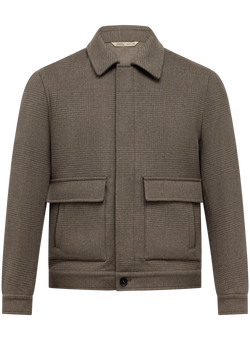Bomberjack in wol stretch | TAUPE