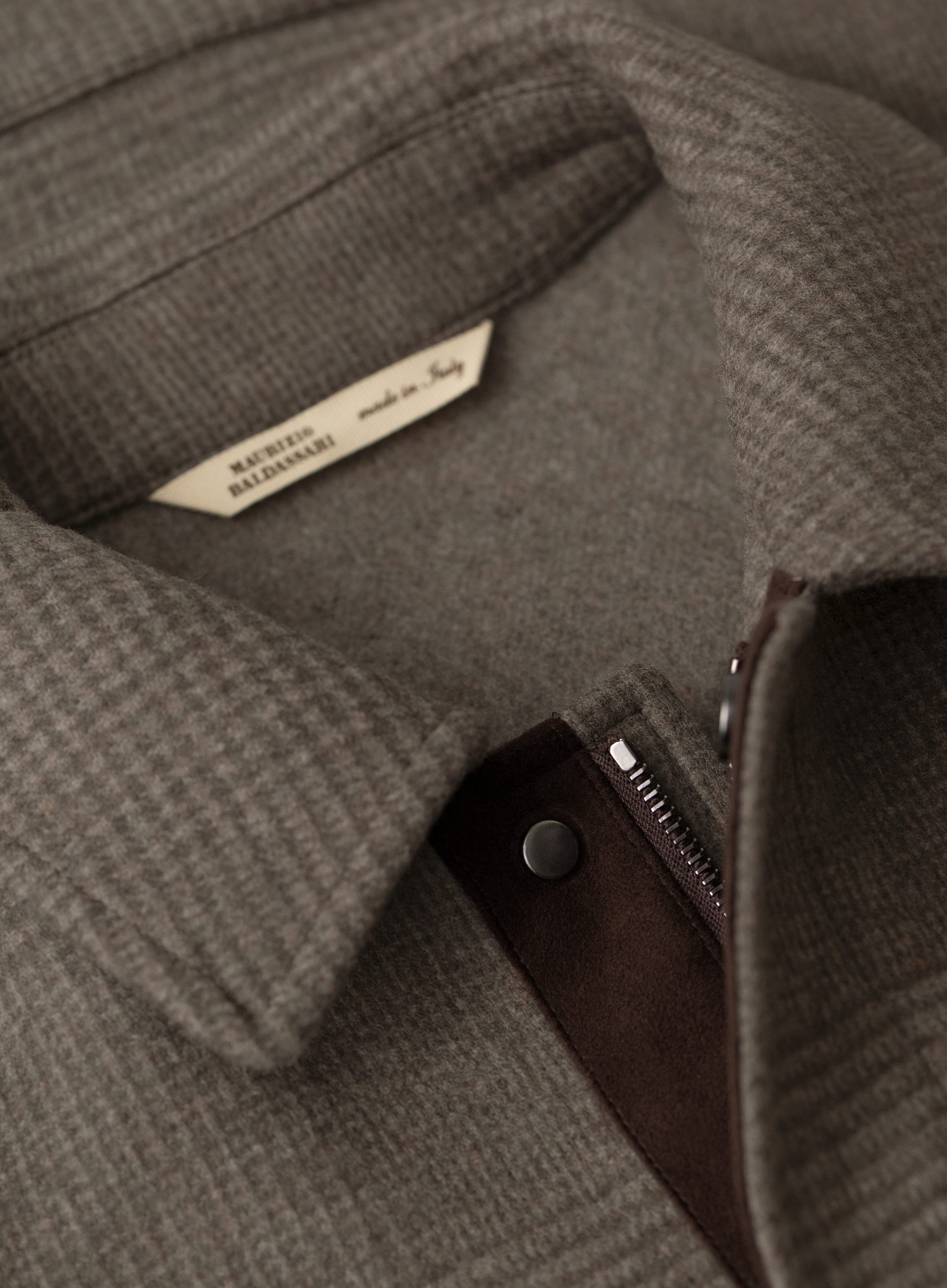 Bomberjack in wol stretch | FULL_WIDTH | TAUPE