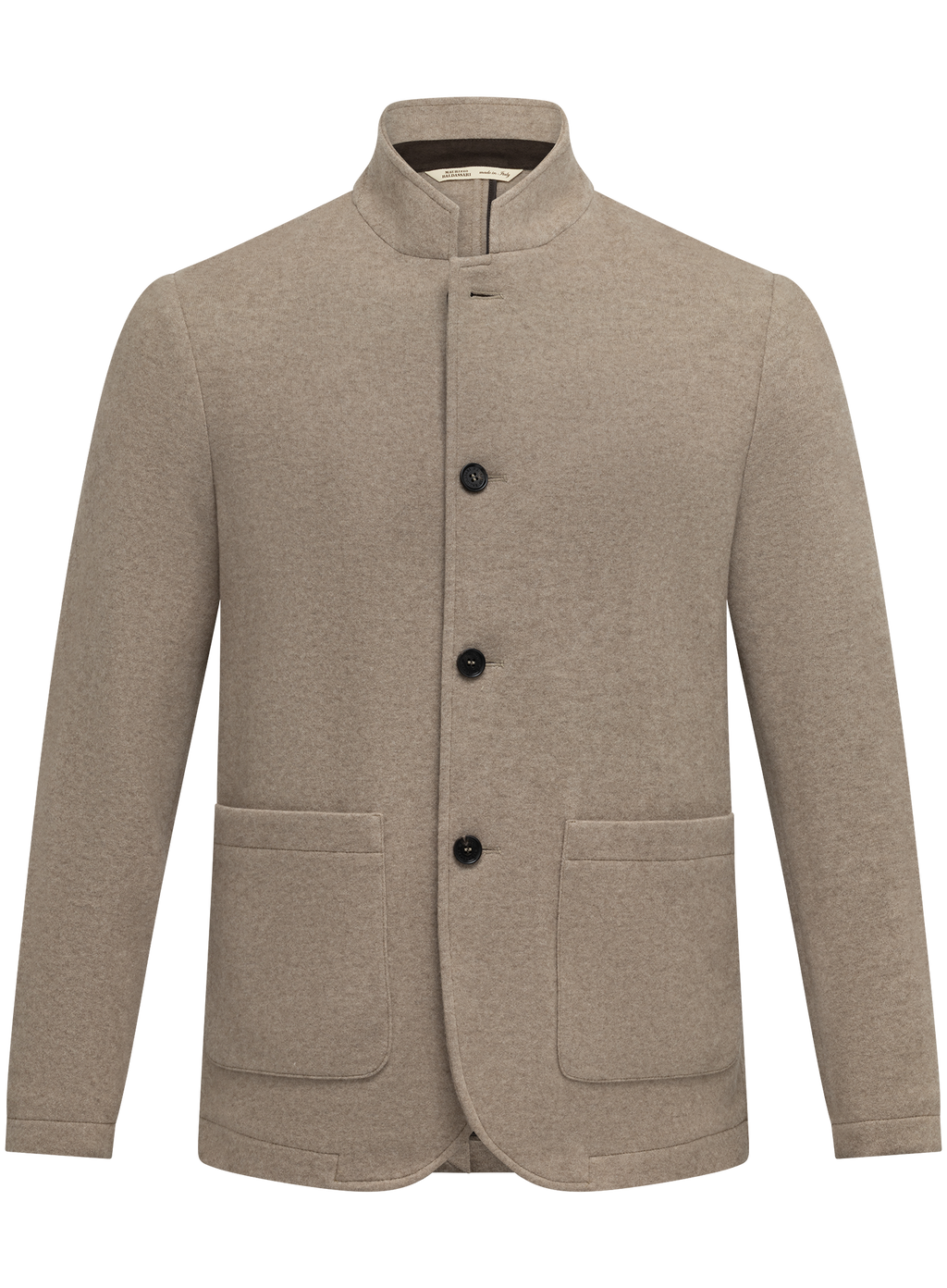 Gemêleerd chore jacket van cashmere | Beige