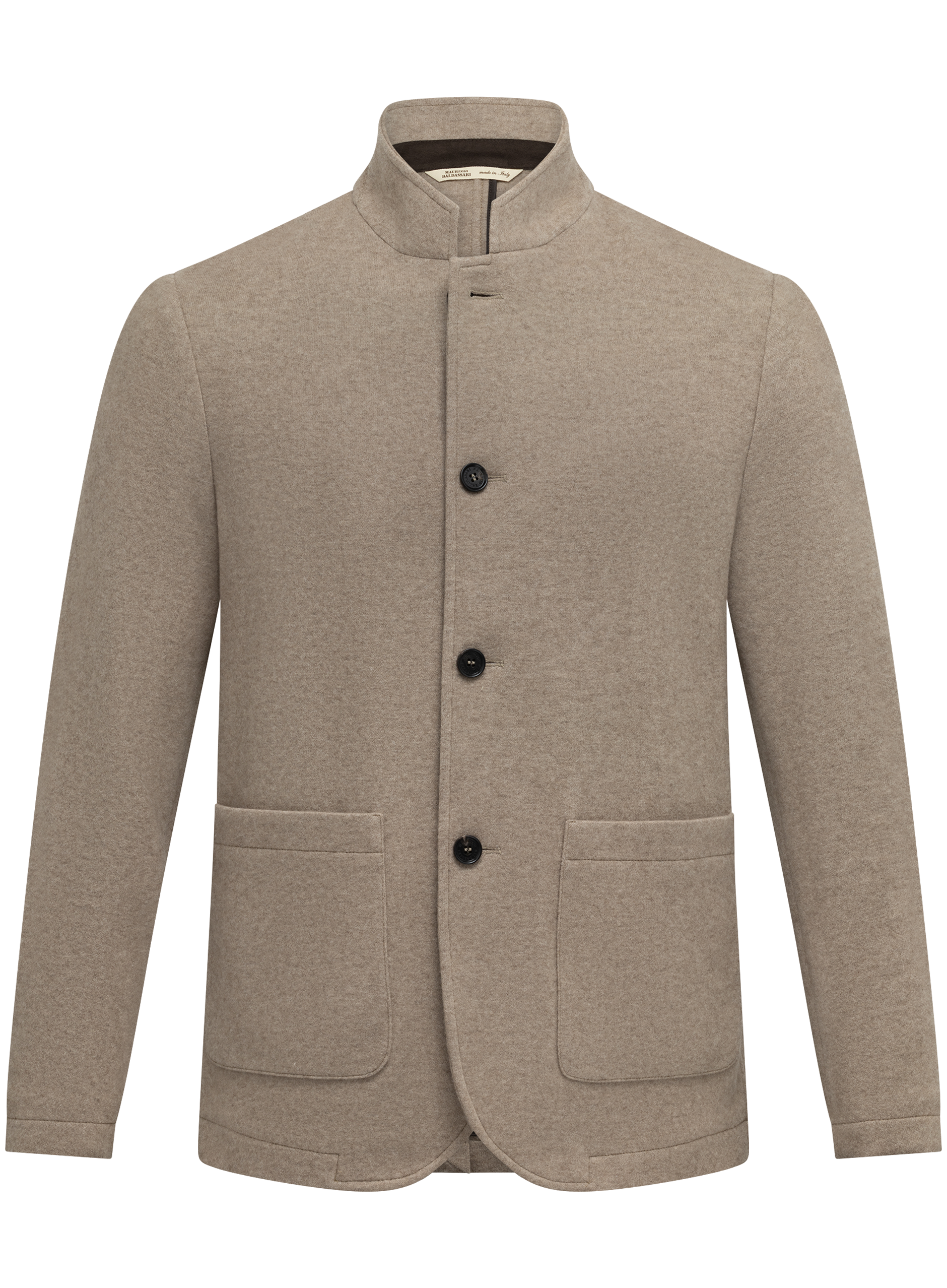 Gemêleerd chore jacket van cashmere | Beige