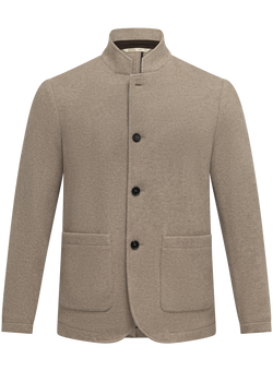 Colbert jack in cashmere | Beige
