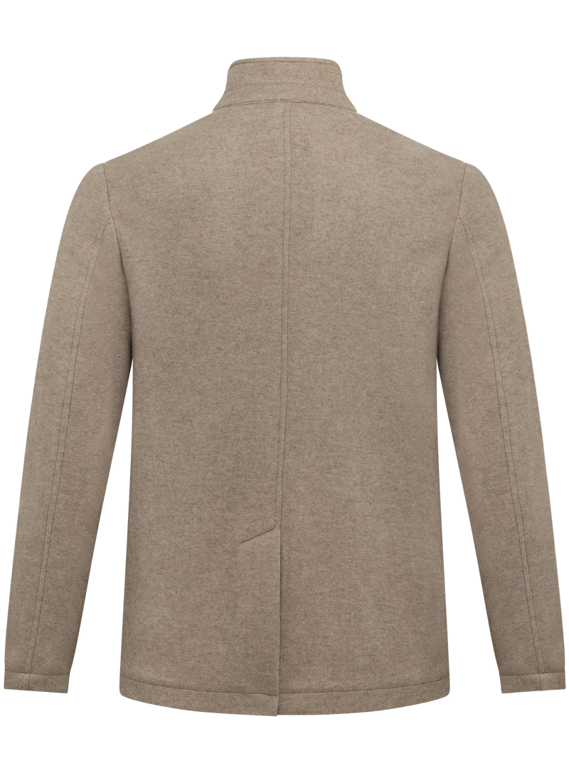 Colbert jack in cashmere | Beige