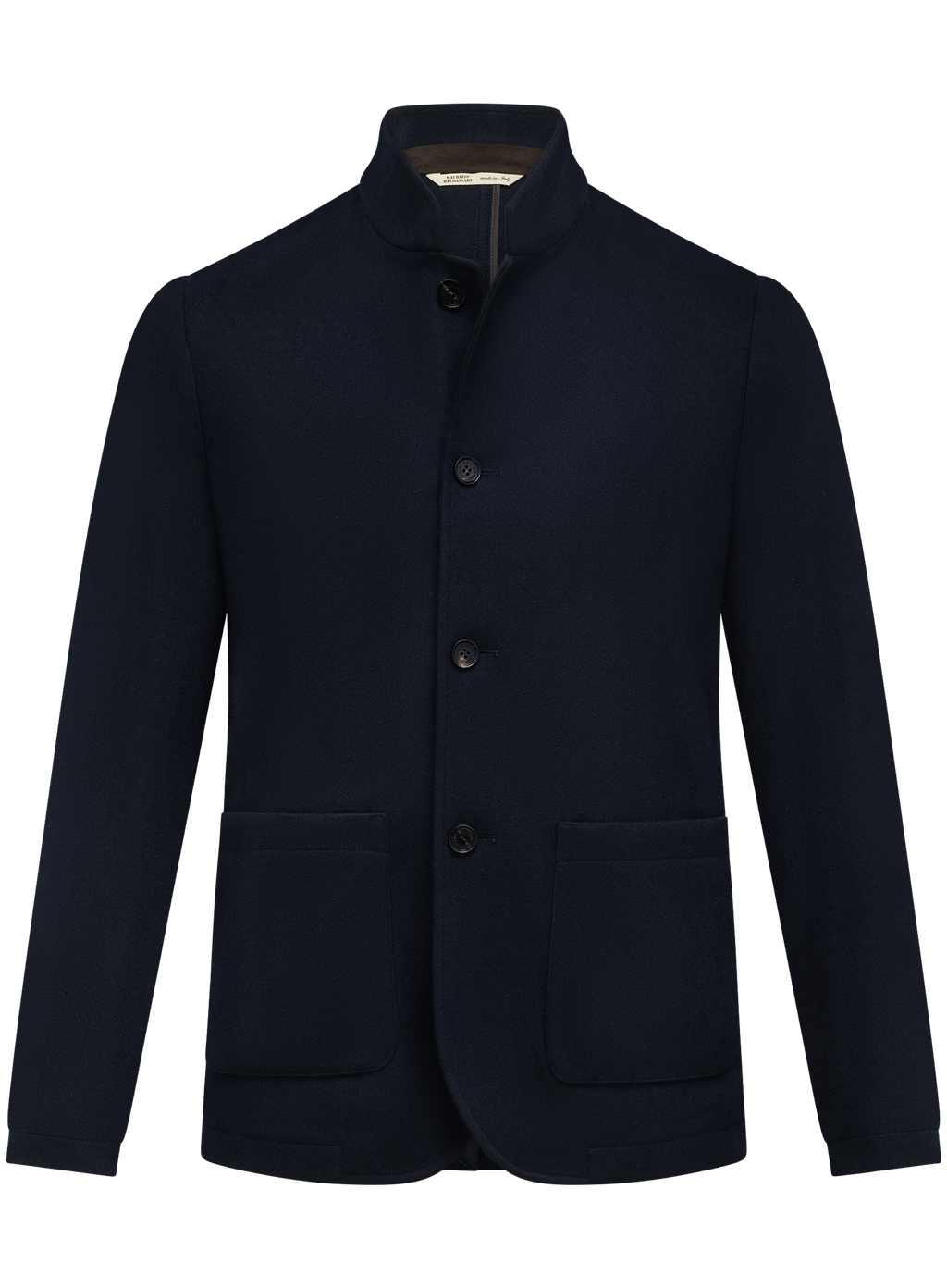 Gemêleerd chore jacket van cashmere | BLUE NAVY