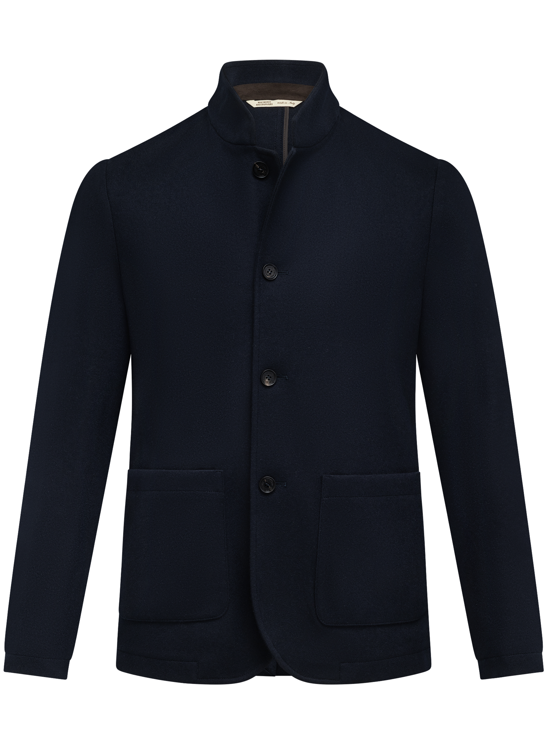 Gemêleerd chore jacket van cashmere | BLUE NAVY
