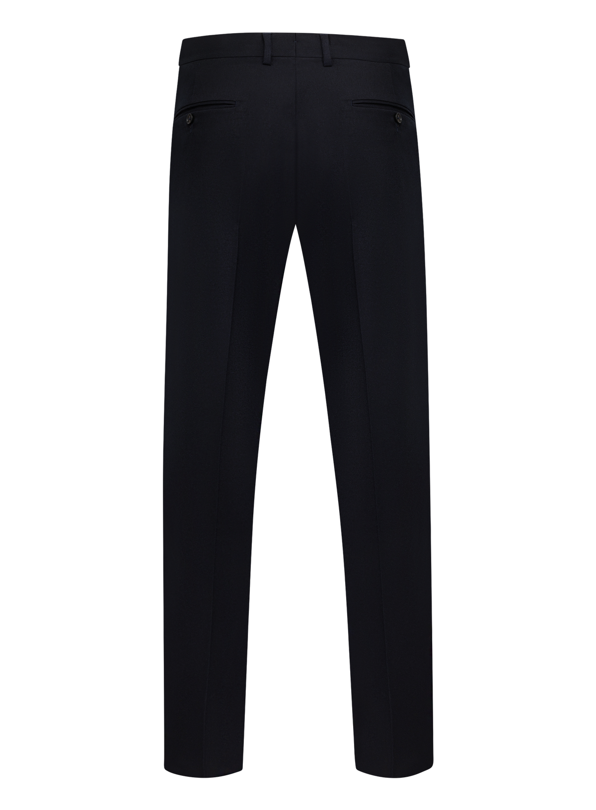 Bandplooi pantalon van scheerwol | BLUE NAVY