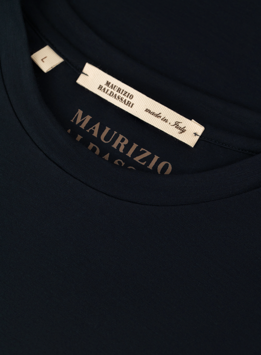 T-Shirt aus Schurwolle mit kurzen Ärmeln