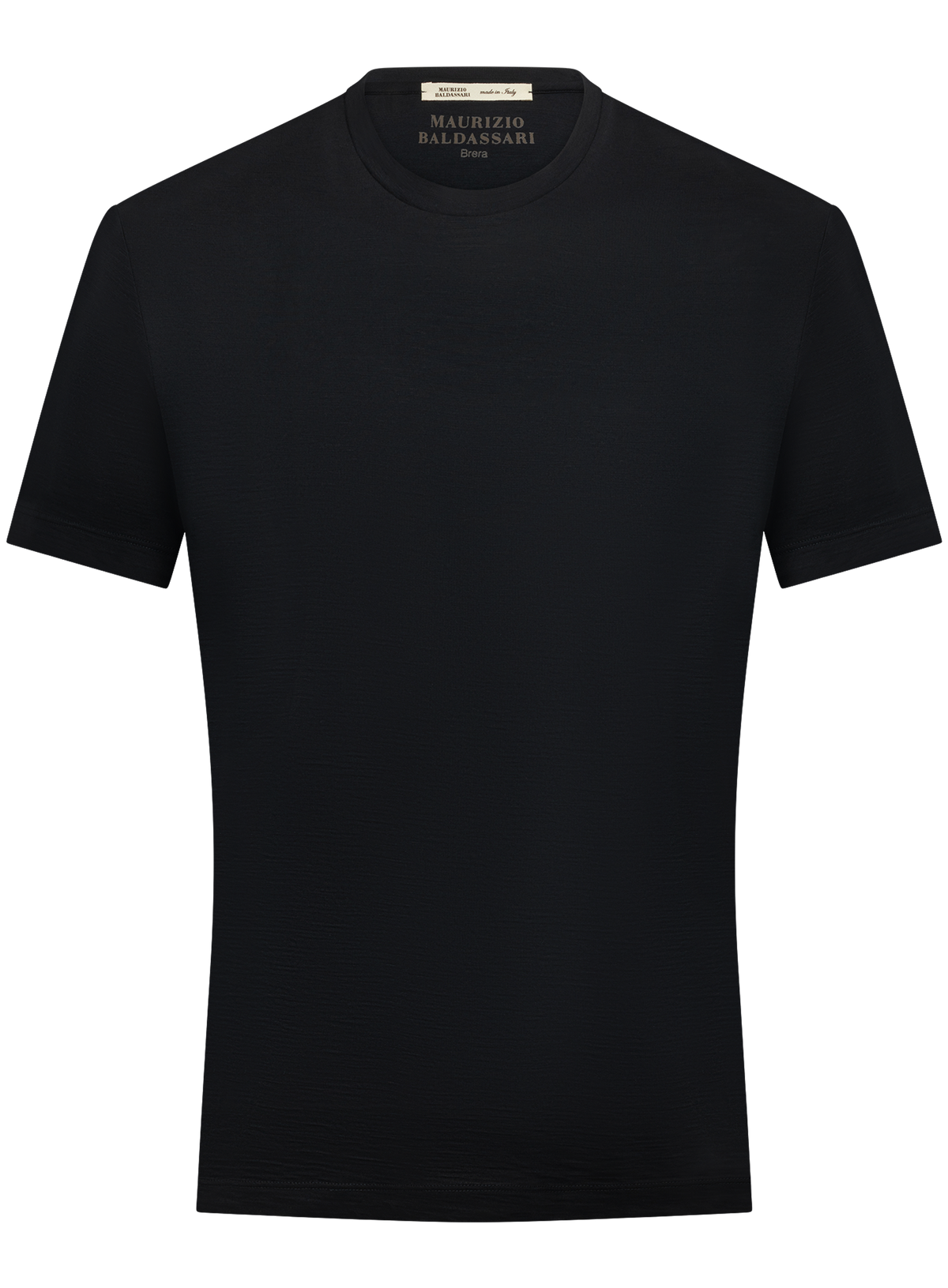 T-shirt in wol | Zwart
