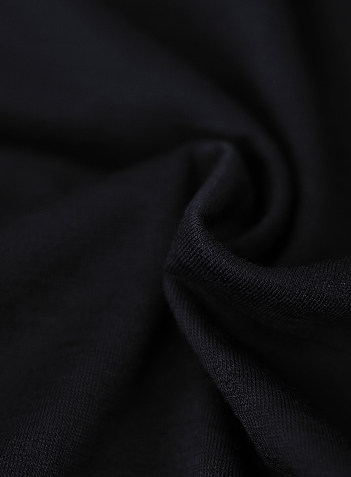 T-shirt van scheerwol met korte mouwen | FULL_WIDTH | Zwart