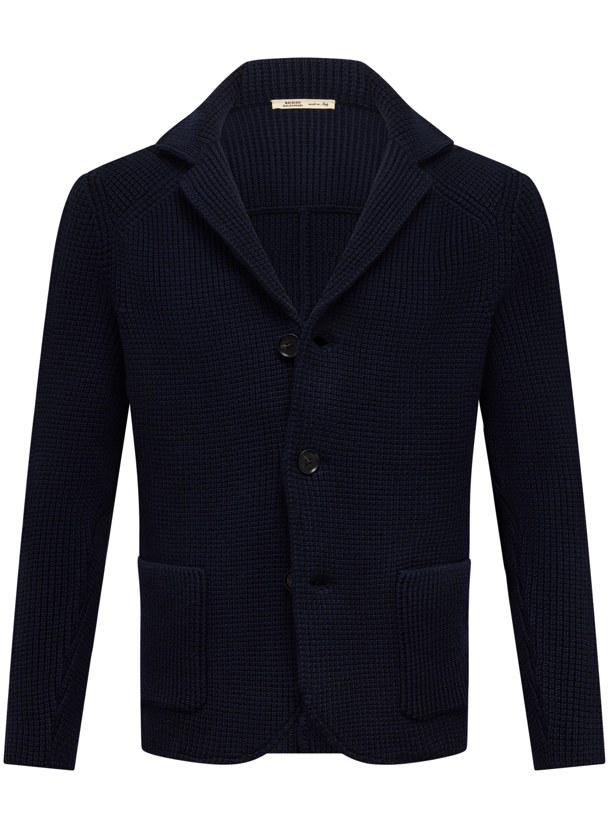 Colbert vest in cashmere | BLUE NAVY