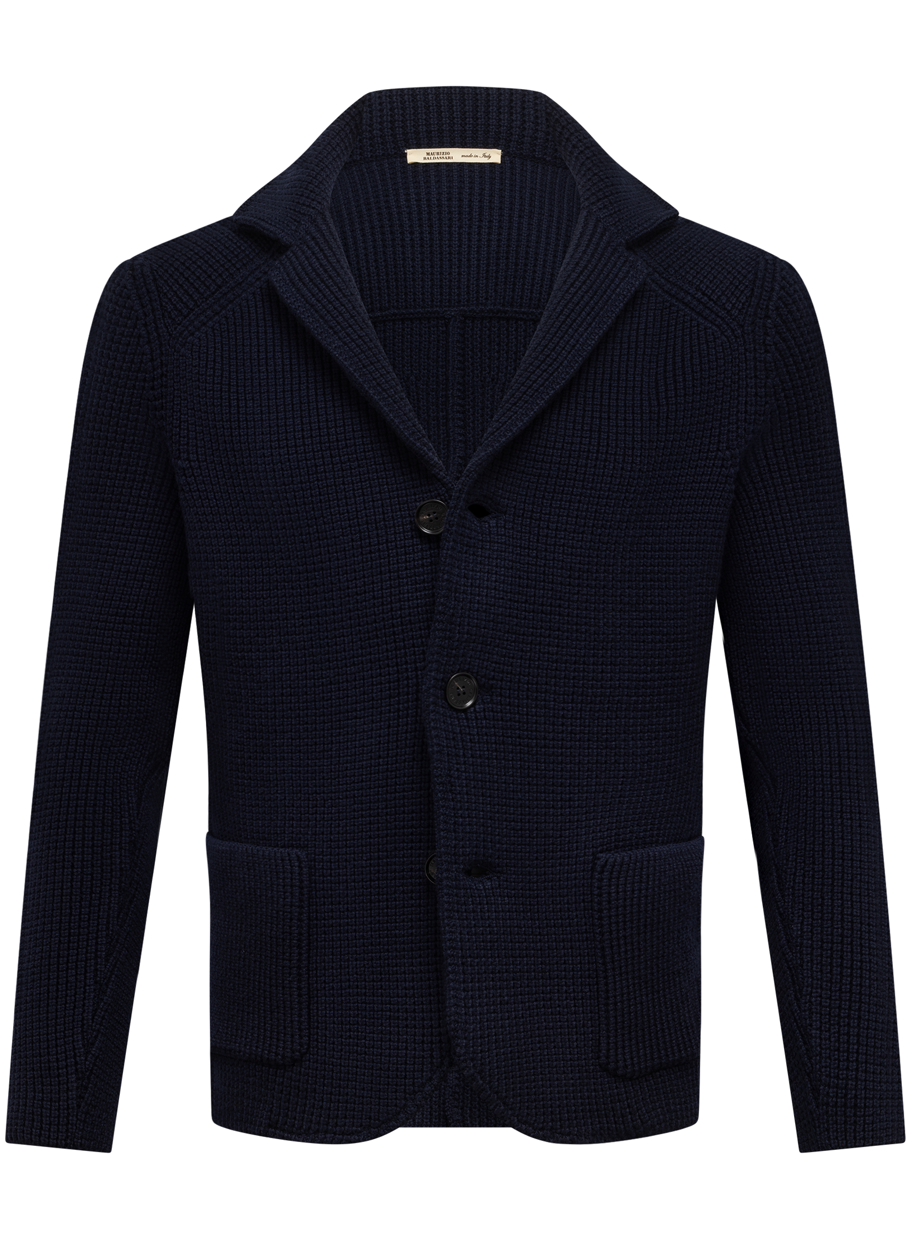 Colbert vest in cashmere | BLUE NAVY