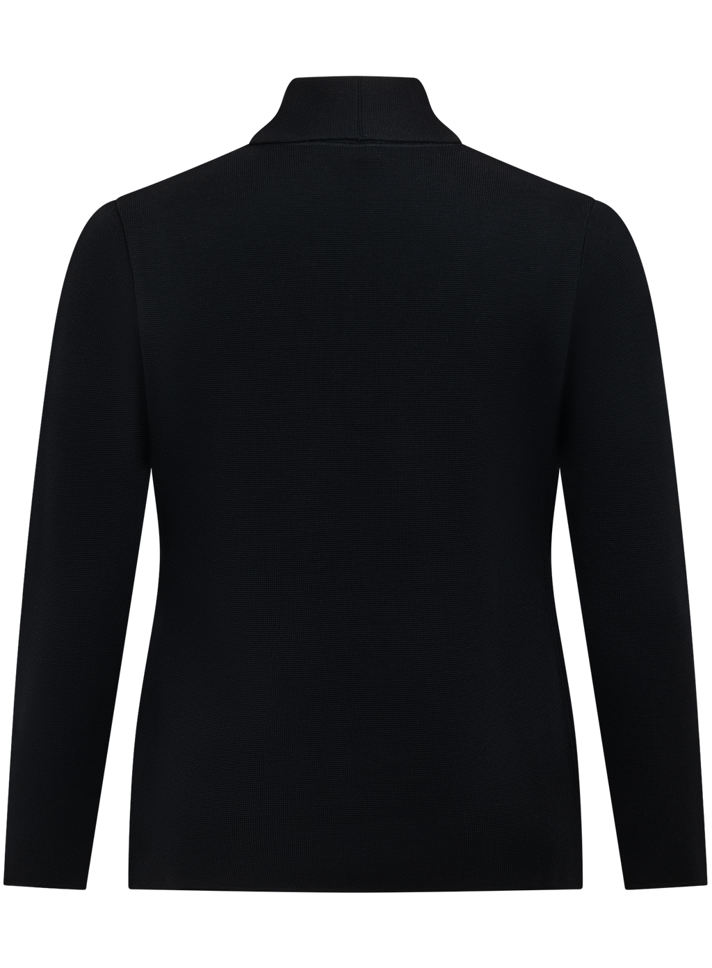 Double breasted cardigan van scheerwol | Zwart