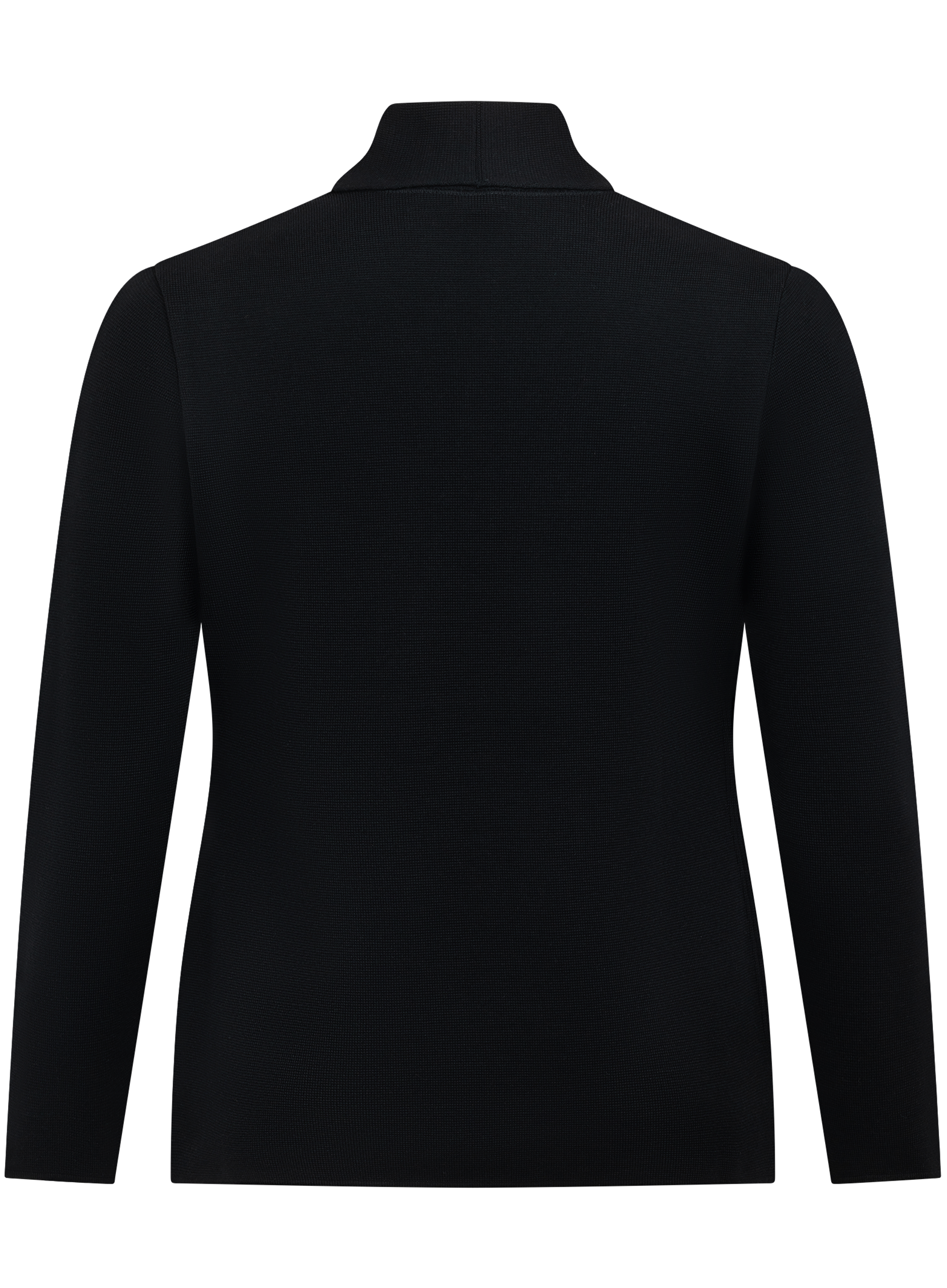 Double breasted cardigan van scheerwol | Zwart