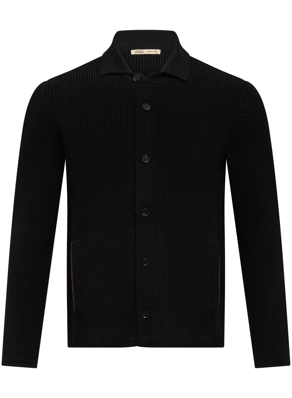 Knoopvest in wol | Zwart