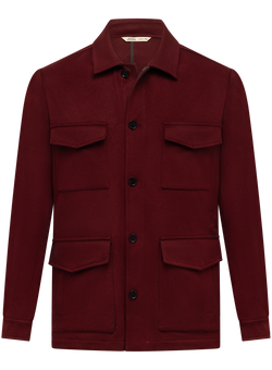 Giacca uomo safari in cashmere | Rood