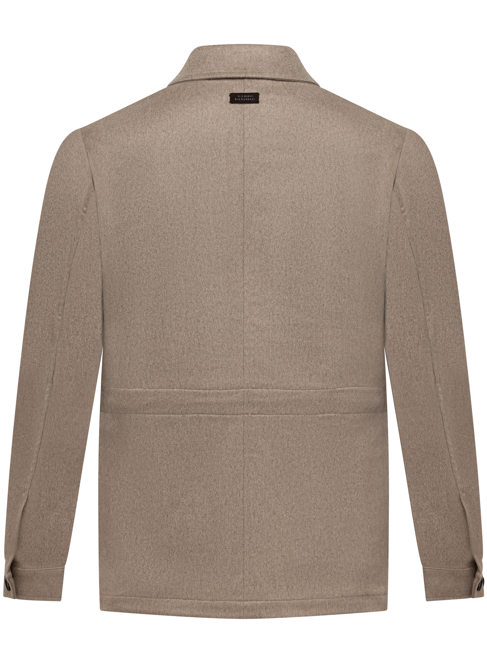 Safari jacket in cashmere | Beige