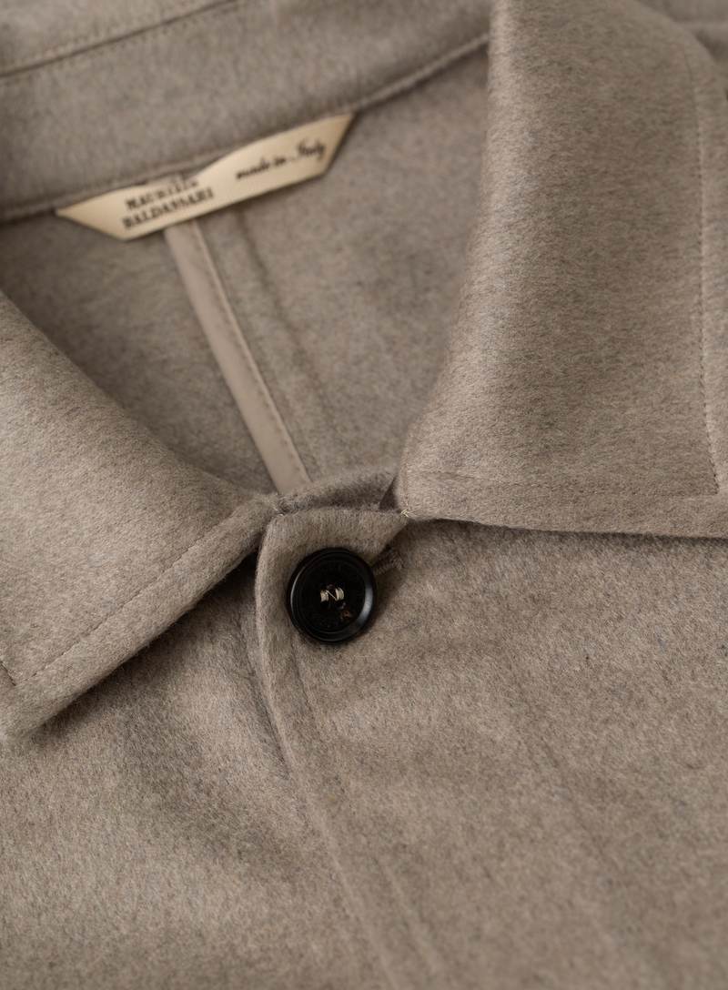Safari jacket in cashmere | FULL_WIDTH | Beige