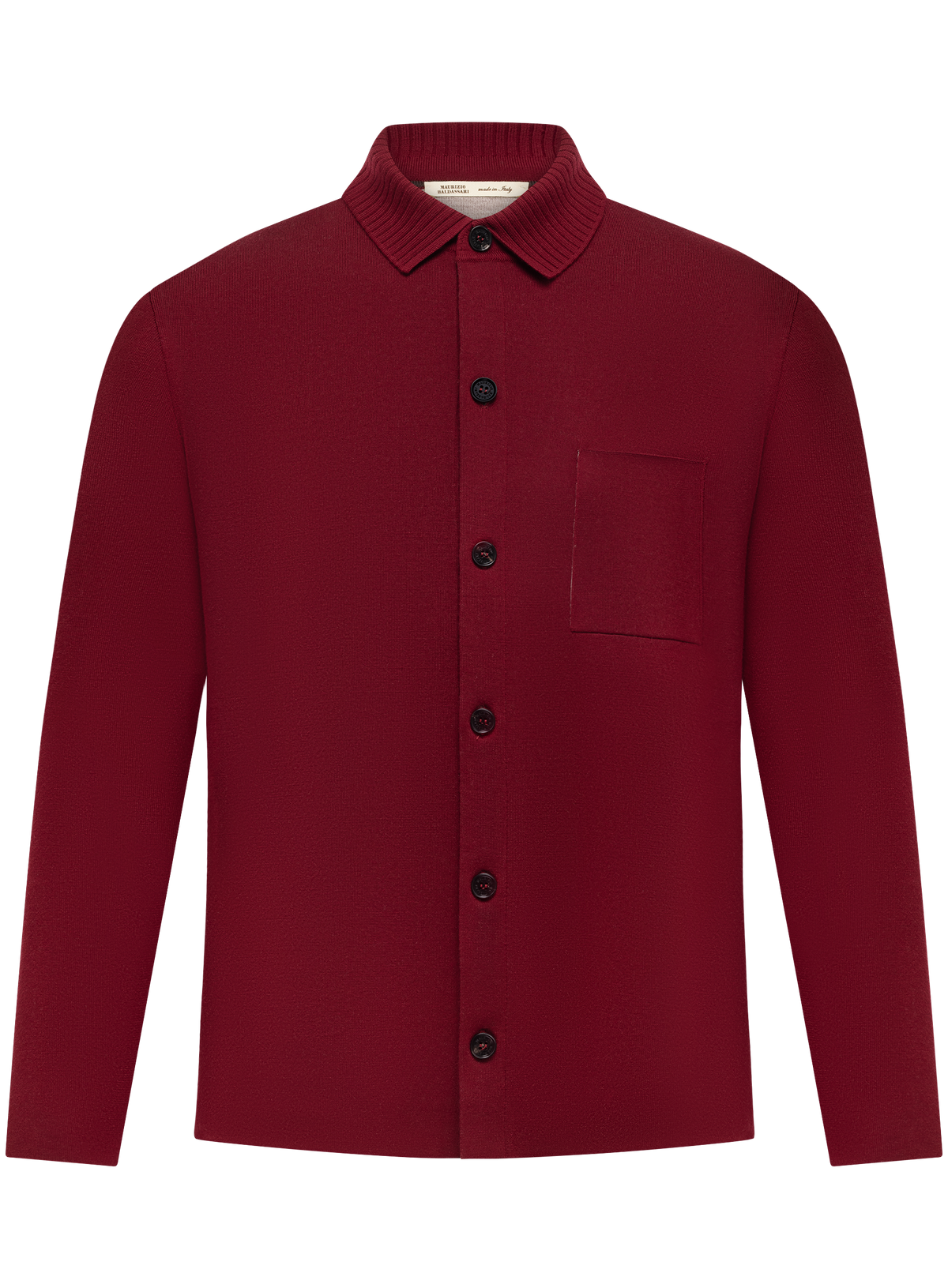 Knoopvest in wol | Rood