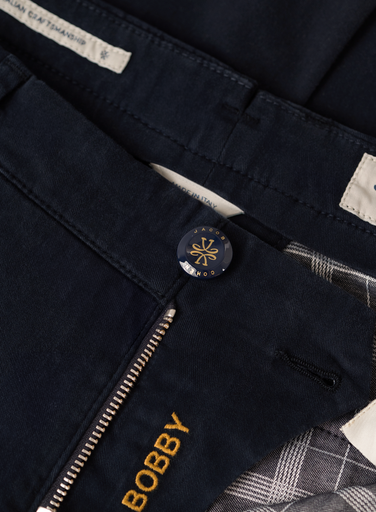 Bobby chino in katoen stretch | FULL_WIDTH | BLUE NAVY
