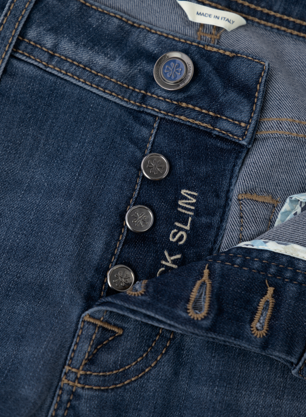 Nick jeans van katoen | FULL_WIDTH | D.blauw