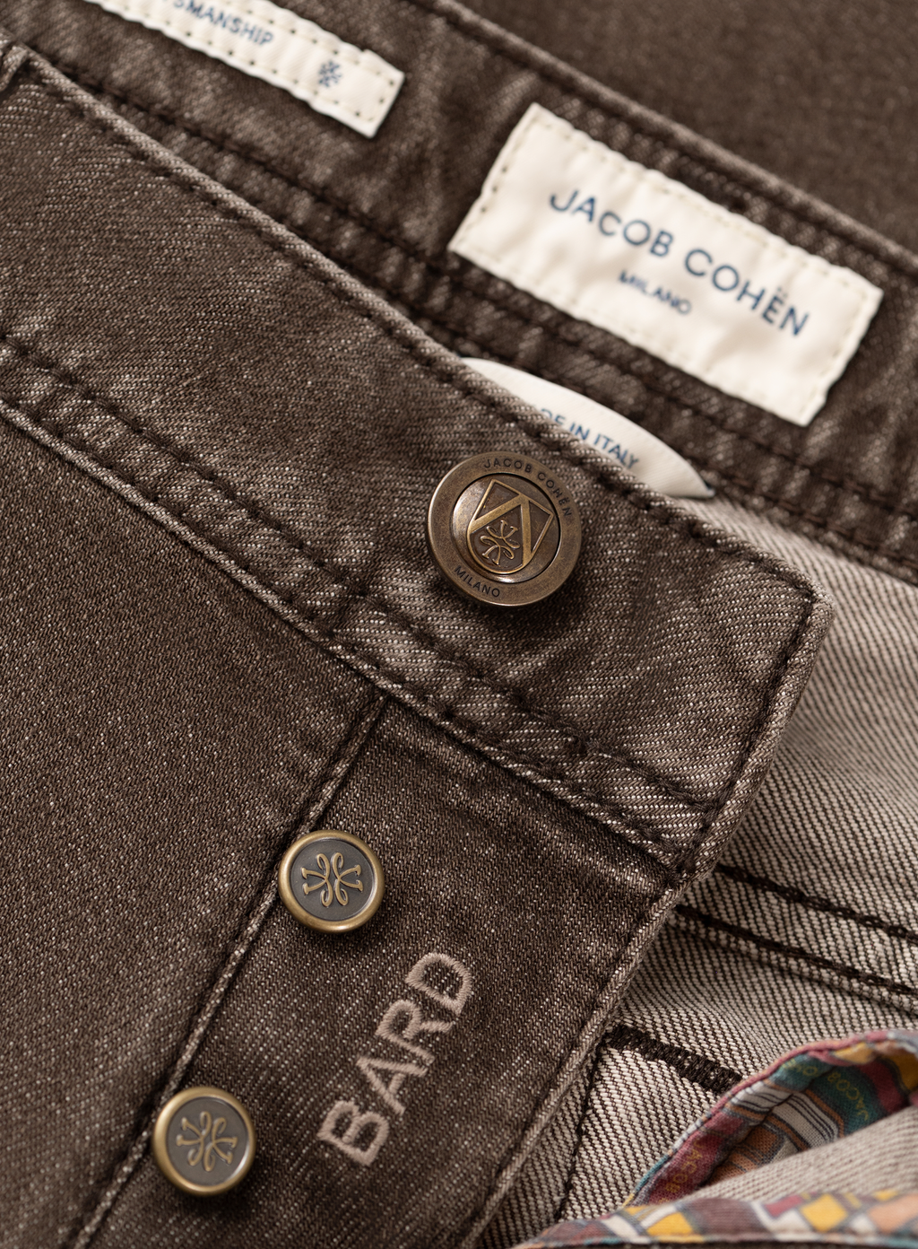 Bard jeans in katoen stretch | FULL_WIDTH | Bruin
