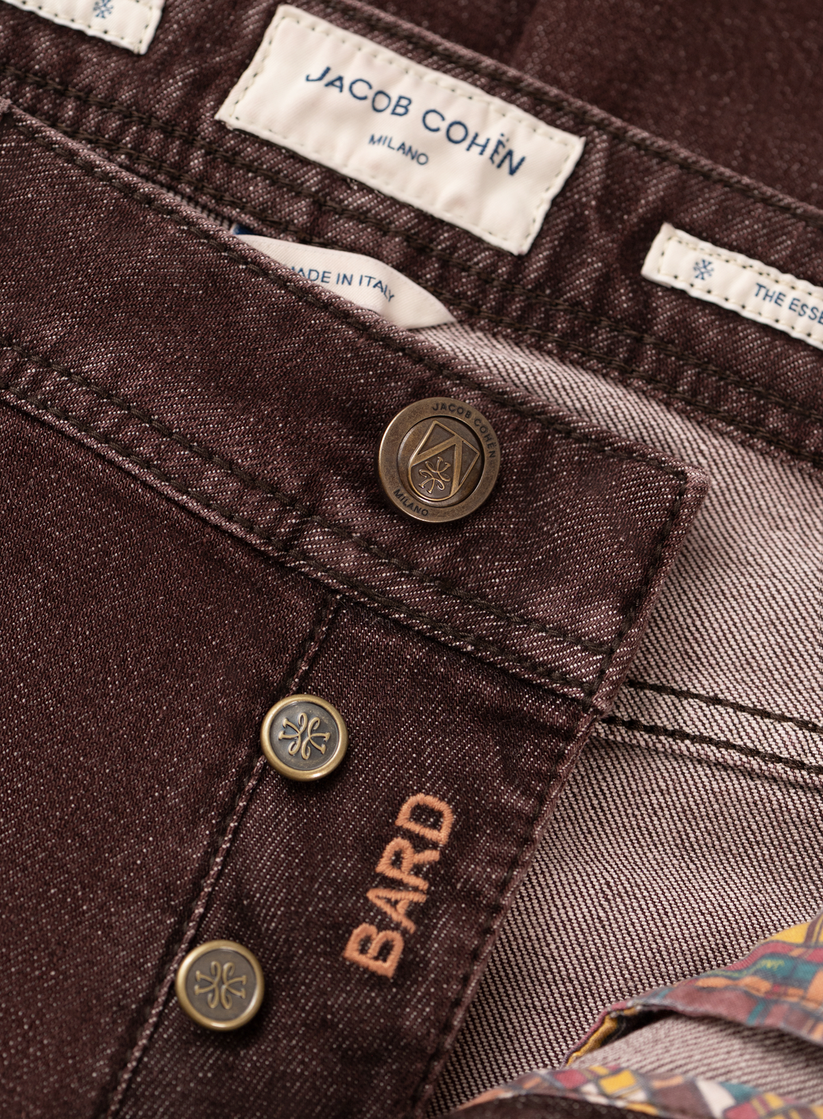 Bard jeans in katoen stretch | FULL_WIDTH | Bordeaux