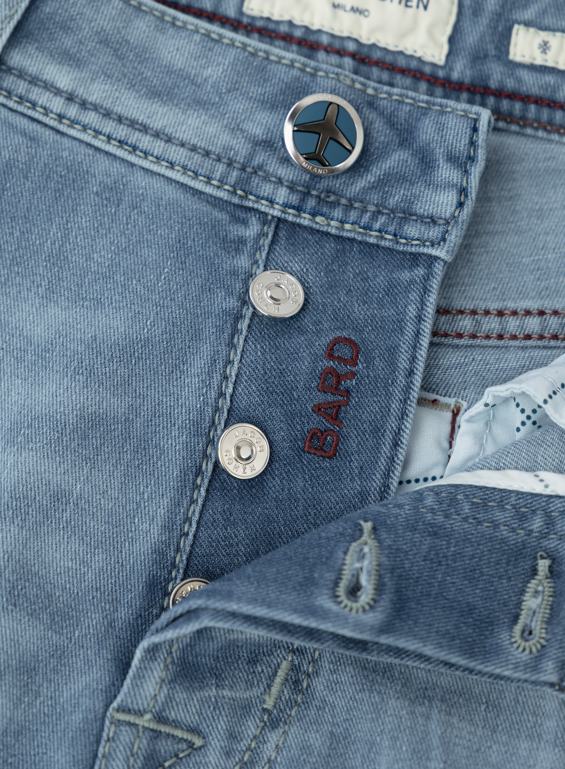 Bard jeans van katoen | FULL_WIDTH | L.Blauw