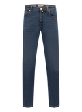 Bard jeans in katoen stretch | Blauw
