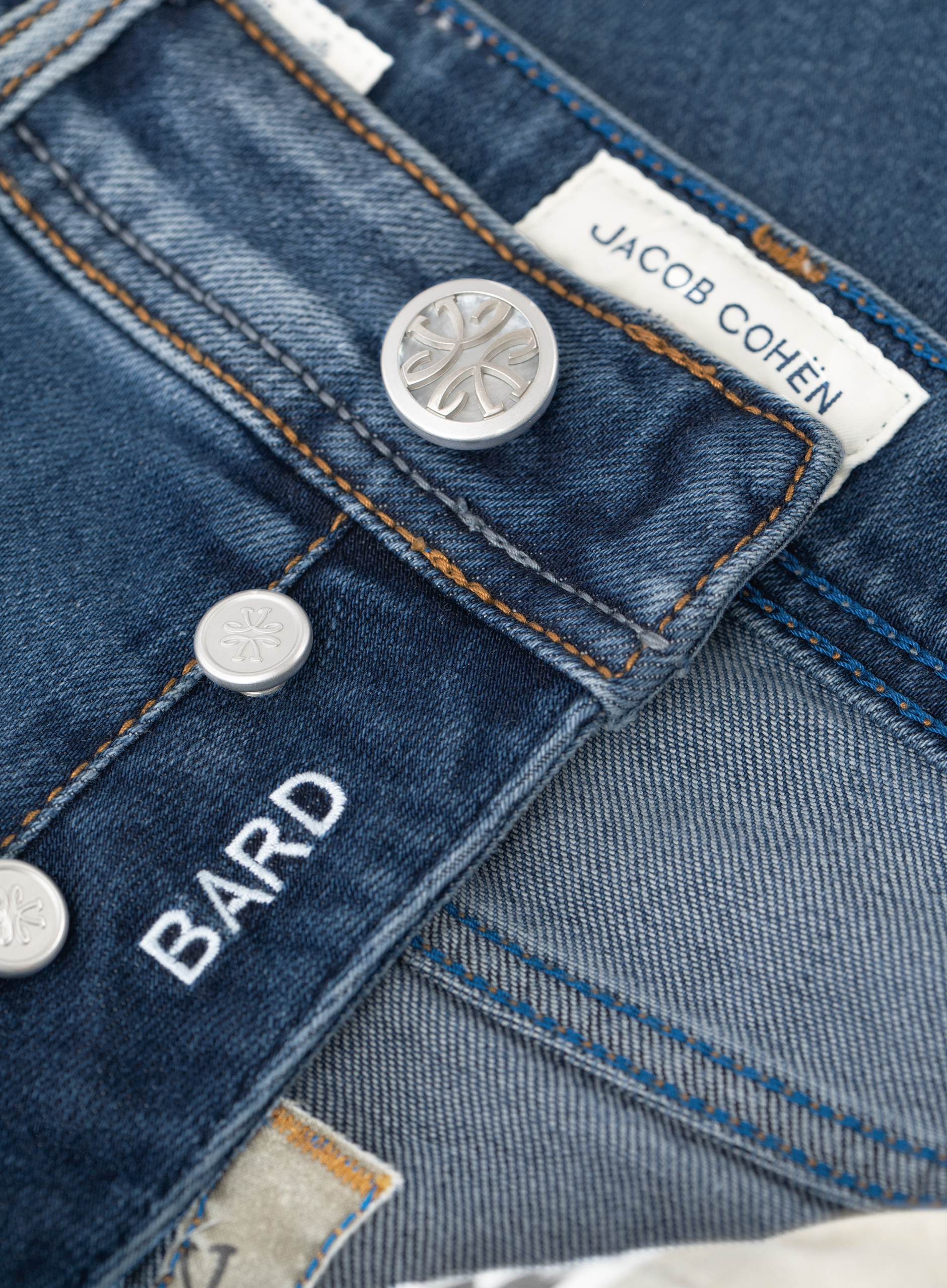 Bard jeans van katoen | FULL_WIDTH | Blauw