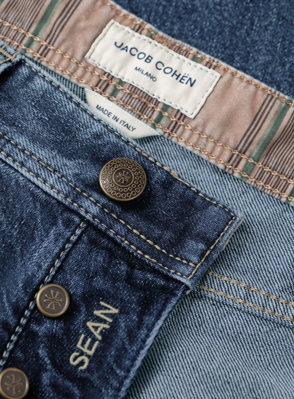 Sean jeans in katoen | FULL_WIDTH | D.blauw