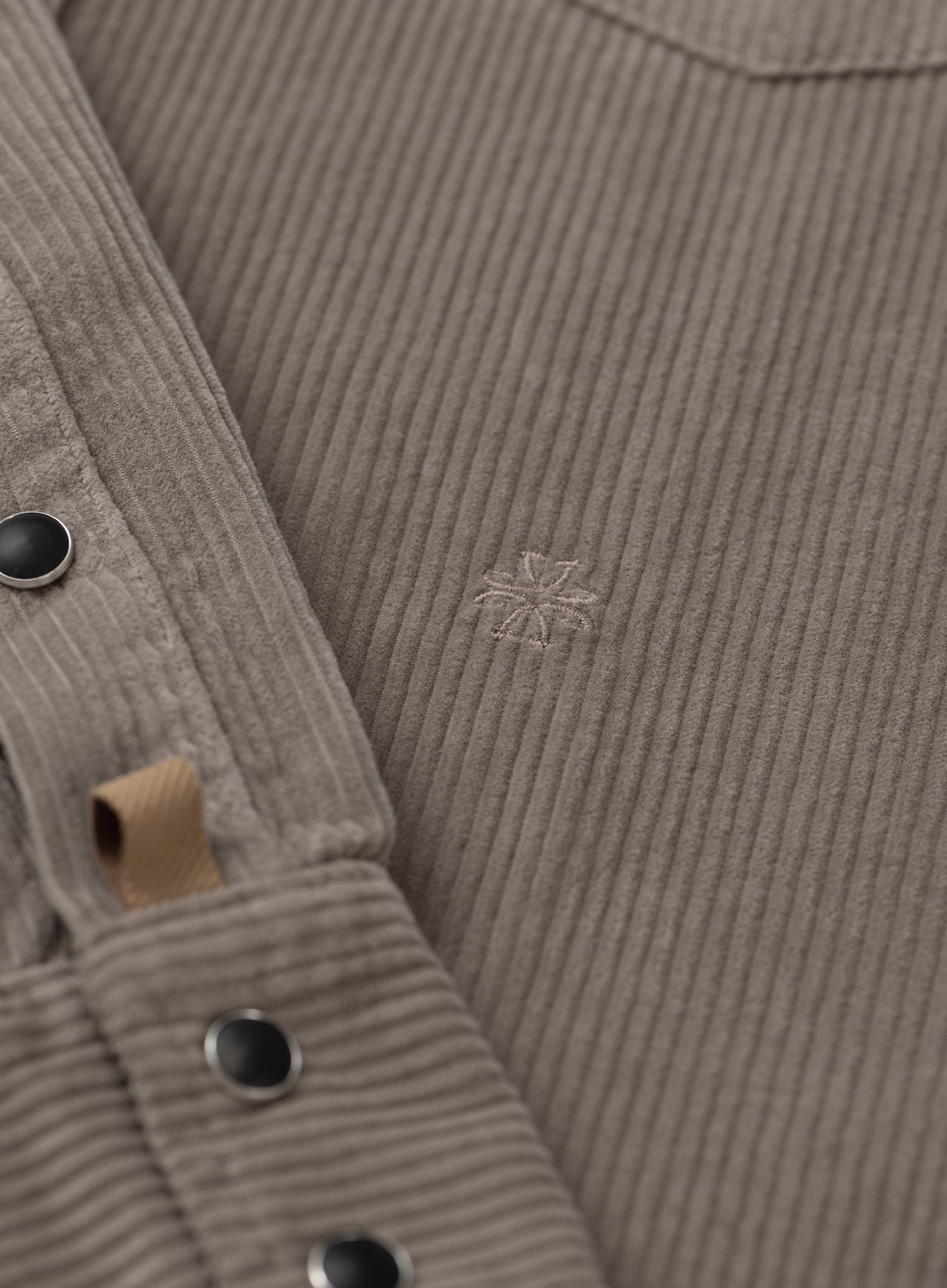 Corduroy overshirt in katoen | FULL_WIDTH | TAUPE